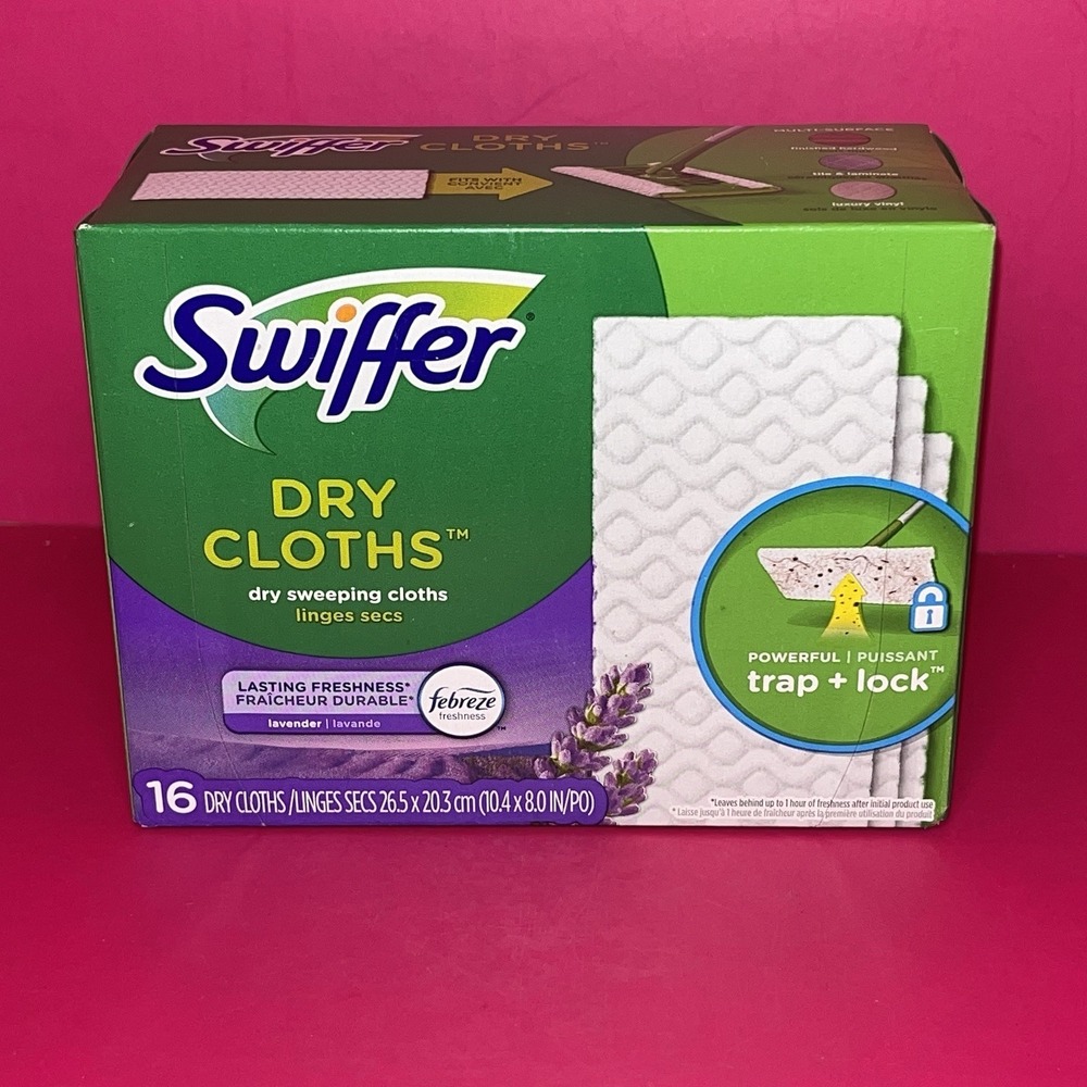 Swiffer Dry Sweeping Cloths Lavender Febreze Scent 16‎ Dry Cloths
